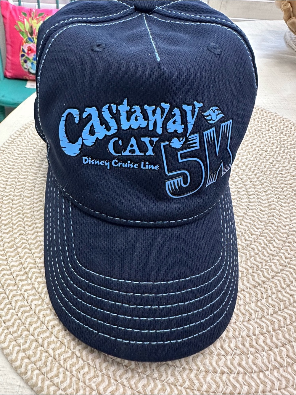 Disney Castaway Cay 5K Navy Blue Cap